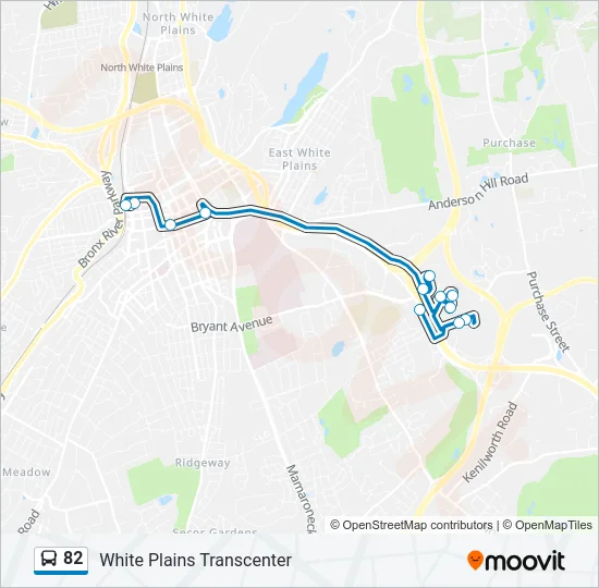 82 Bus Line Map