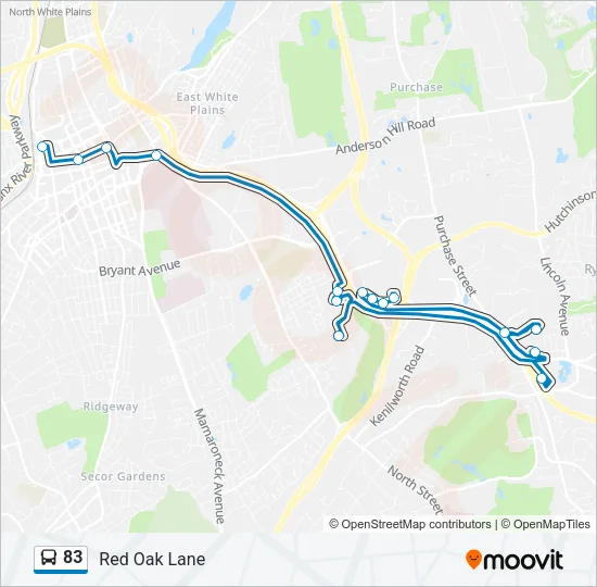 83 Bus Line Map
