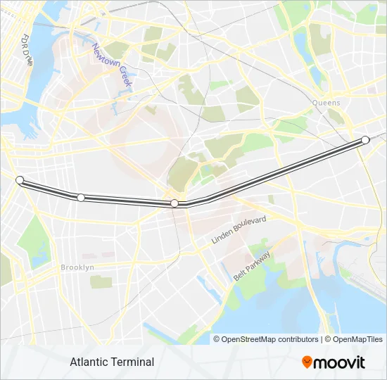 CITY TERMINAL ZONE Train Line Map