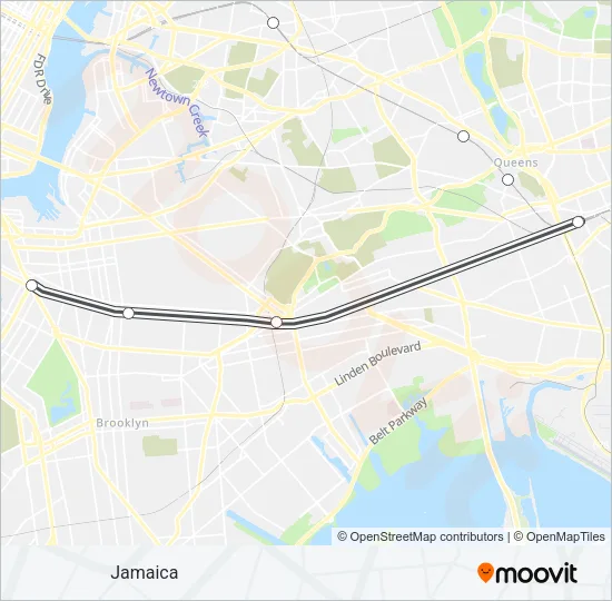 CITY TERMINAL ZONE Train Line Map