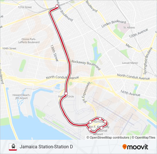 jamaica Route: Schedules, Stops & Maps - Jamaica Station-Station D (Updated)