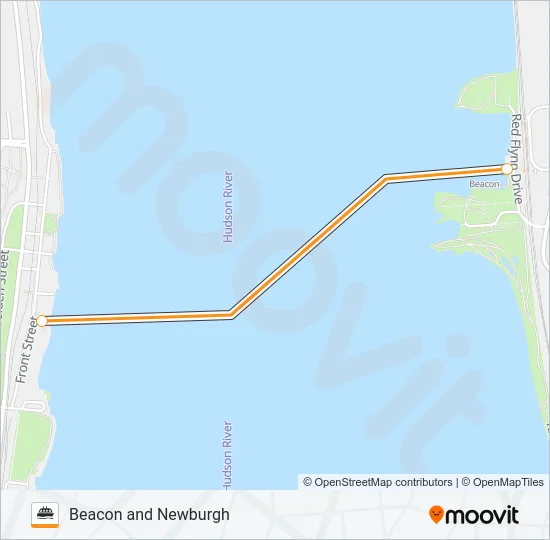 BEACON AND NEWBURGH  Line Map