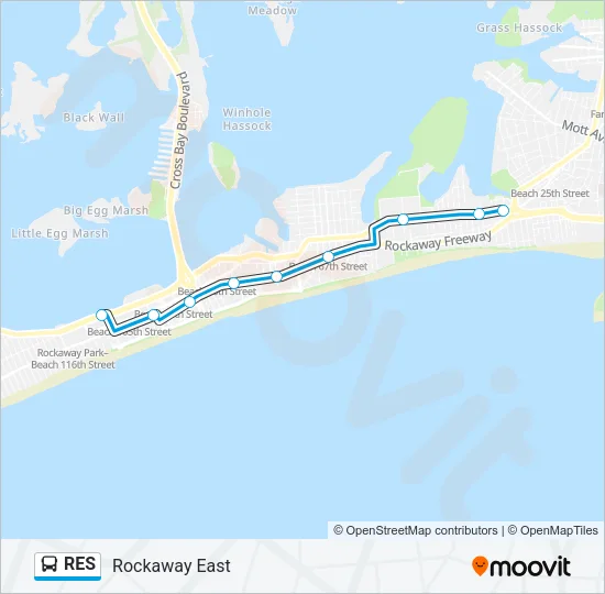 RES Bus Line Map