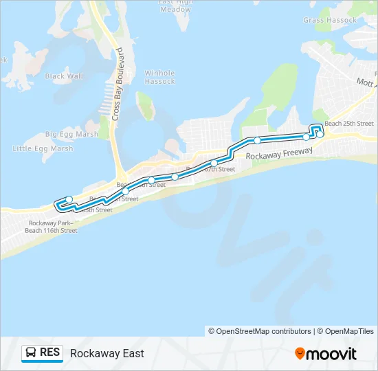 RES Bus Line Map