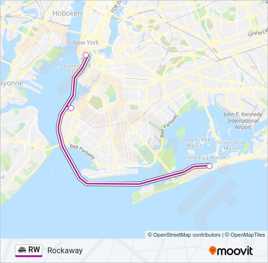 RW Ferry Line Map