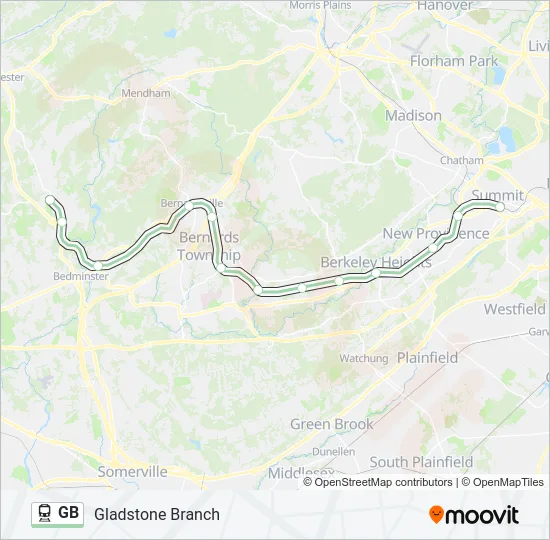 GB Train Line Map