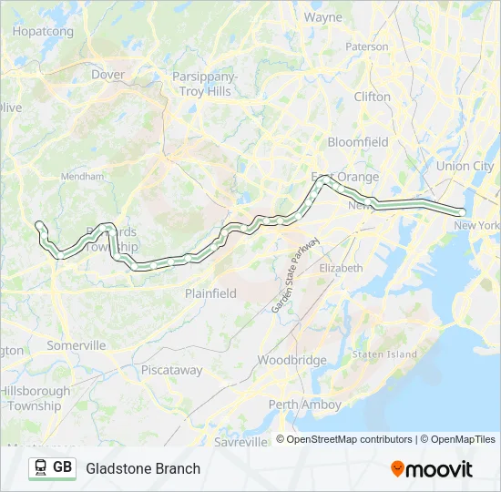 GB Train Line Map