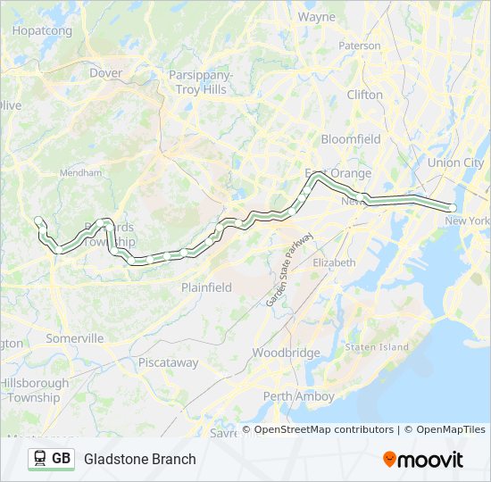 Hoboken Train Station Map Gb Route: Schedules, Stops & Maps - #0414| Hoboken (Updated)