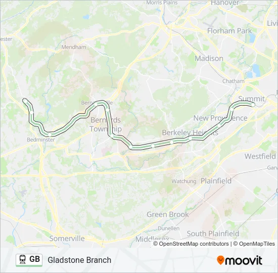 GB Train Line Map