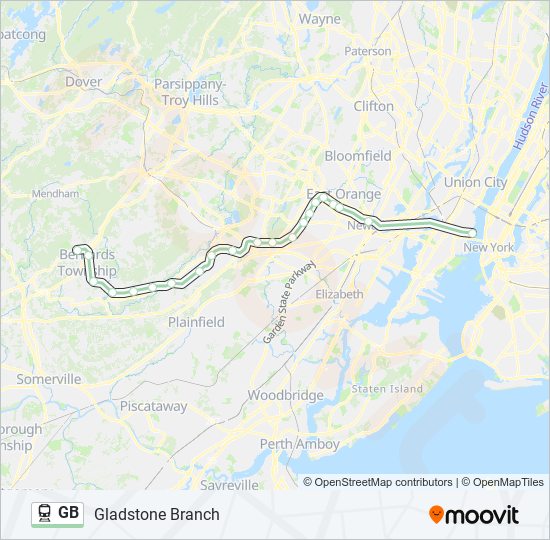 GB train Line Map