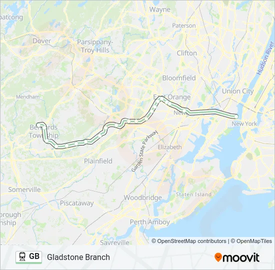 GB Train Line Map
