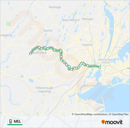 MEL Train Line Map