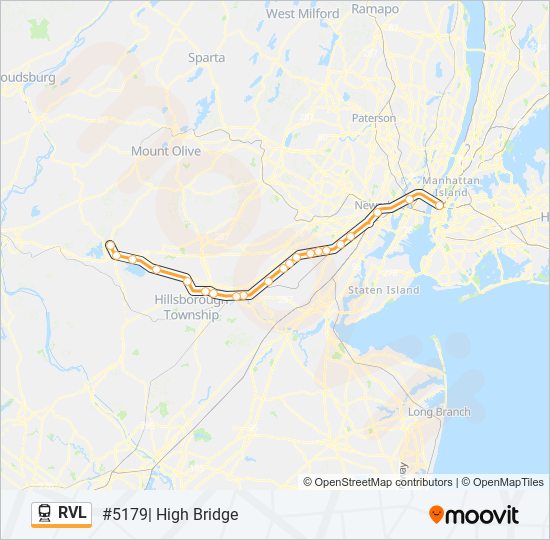 RVL train Line Map