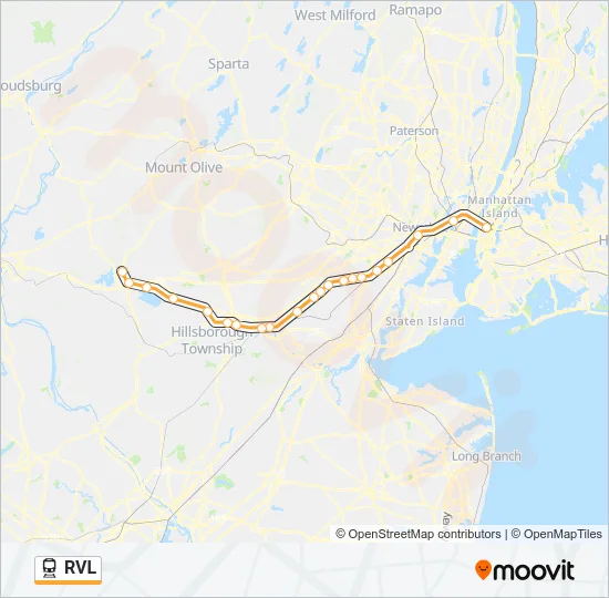 RVL Train Line Map
