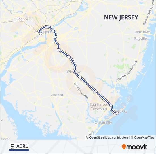 ACRL Train Line Map