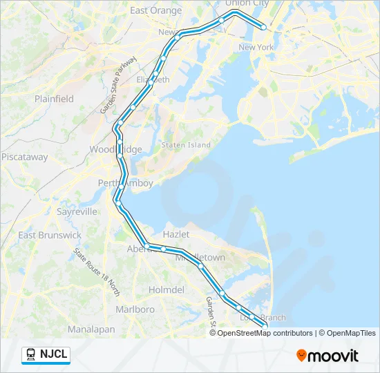 NJCL Train Line Map