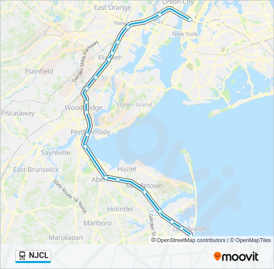 NJCL Train Line Map