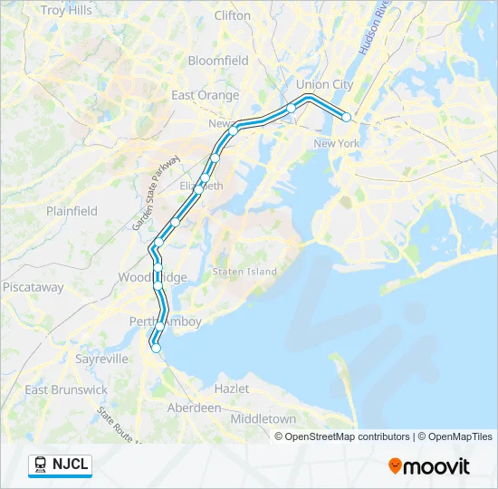 NJCL Train Line Map