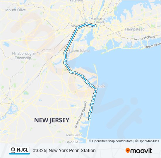 njcl Route: Schedules, Stops & Maps - Northbound