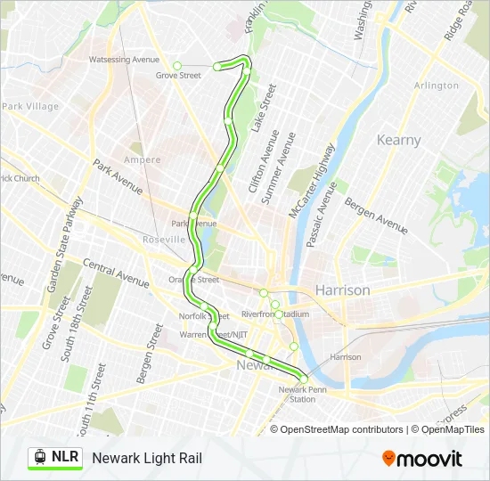 NLR Light Rail Line Map