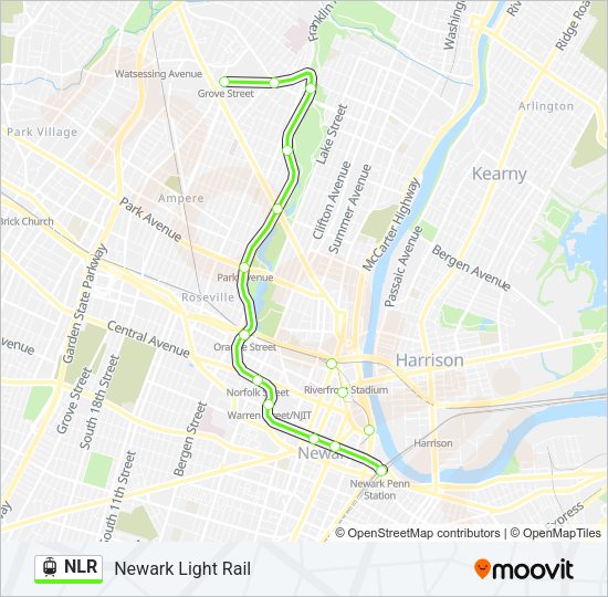 NLR Light Rail Line Map
