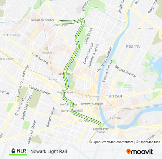 NLR Light Rail Line Map