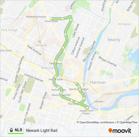 NLR Light Rail Line Map