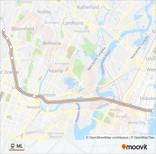 ML Train Line Map