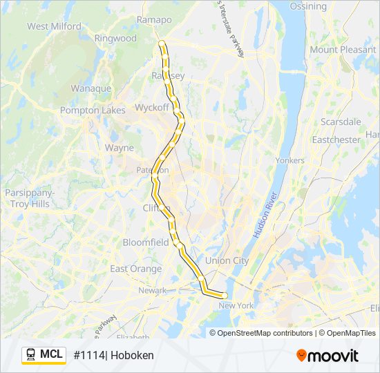 MCL train Line Map