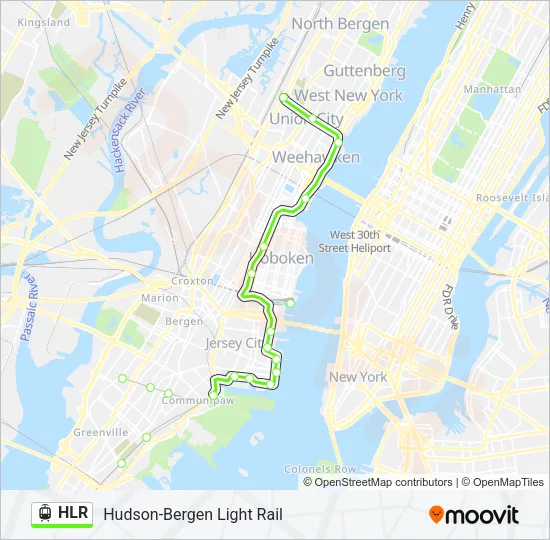 HLR Light Rail Line Map