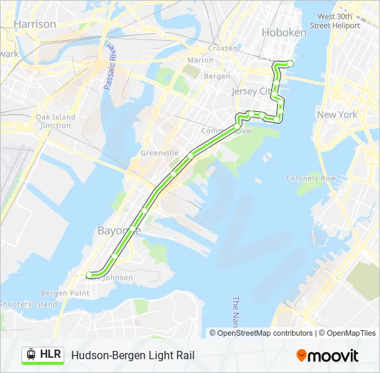 HLR Light Rail Line Map