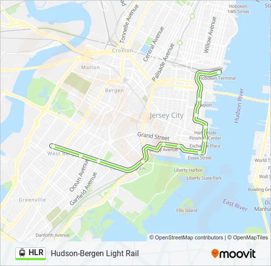 HLR Light Rail Line Map