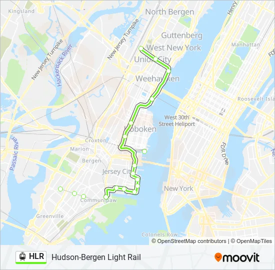 HLR Light Rail Line Map