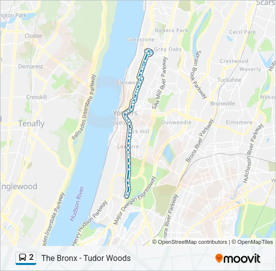 2 Bus Line Map