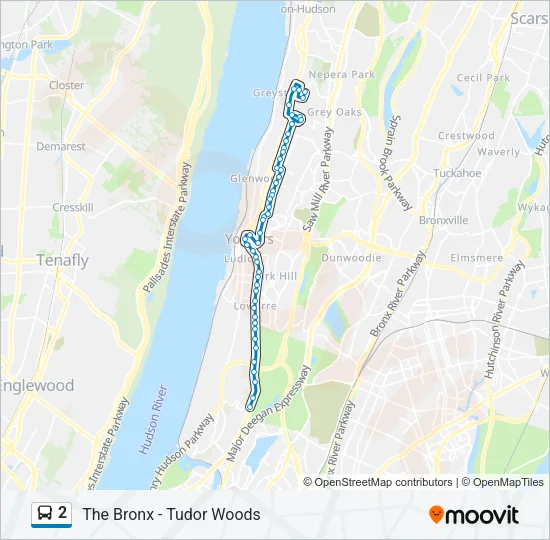 2 Bus Line Map