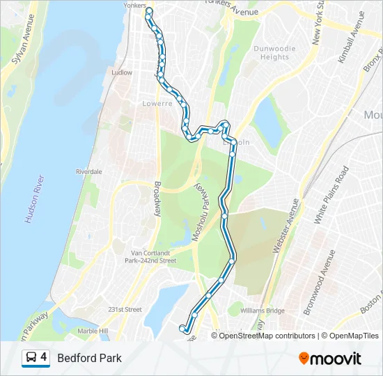 4 Bus Line Map