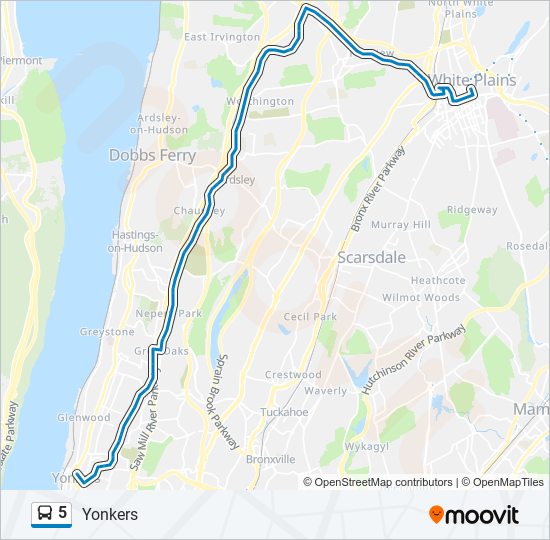 5 Route: Schedules, Stops & Maps - Yonkers (Updated)