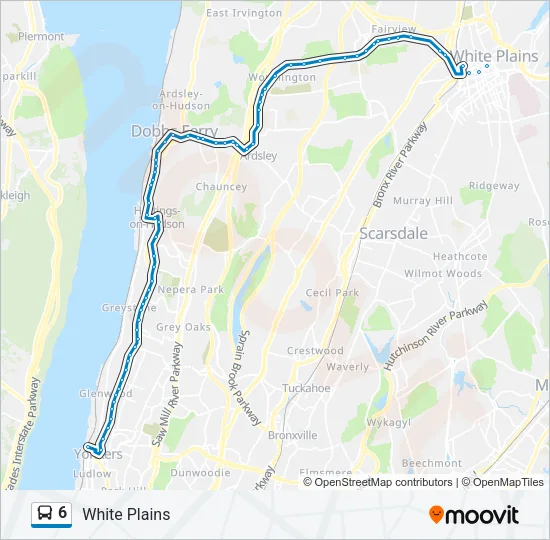 6 Bus Line Map