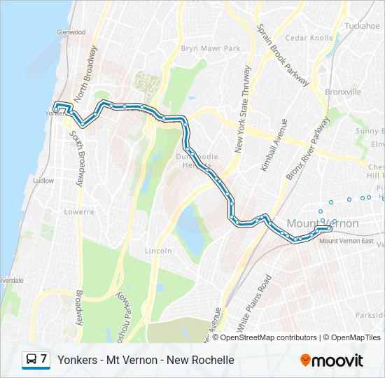 7 Bus Line Map