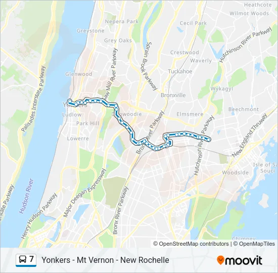 7 Bus Line Map
