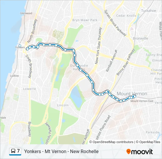 7 Bus Line Map