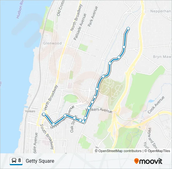 8 Bus Line Map