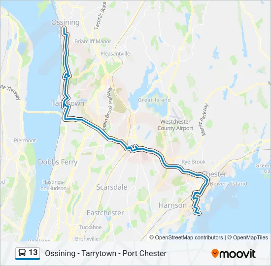 13 Bus Line Map