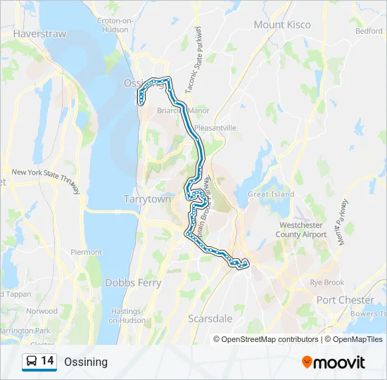 14 Bus Line Map