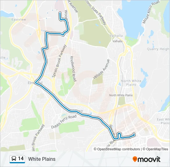 14 Bus Line Map