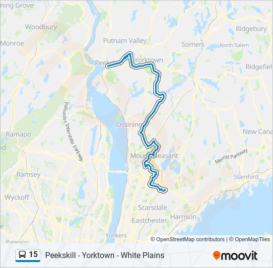 Mapa de 15 de autobús