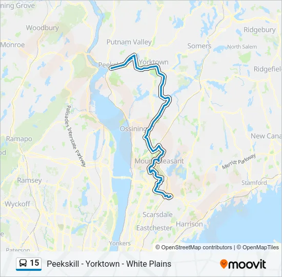 15 Bus Line Map