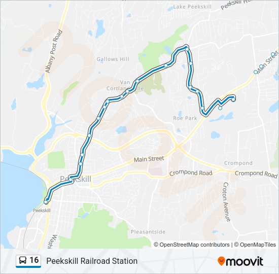 16 Route Schedules, Stops & Maps Peekskill Railroad Station (Updated)