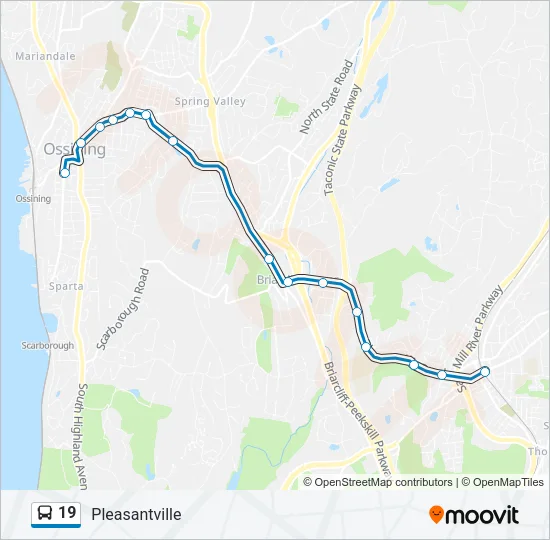 19 Bus Line Map
