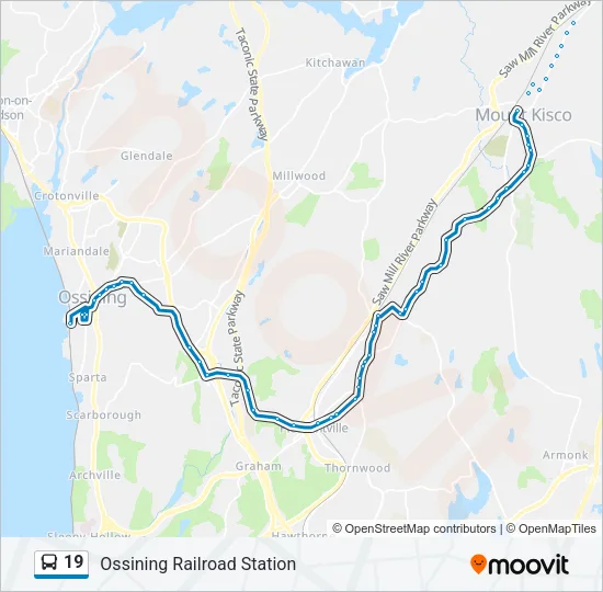 19 Bus Line Map